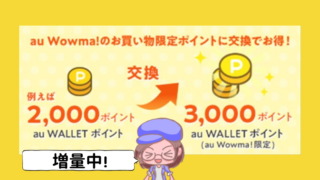wowma50%アップ